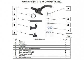 10 999 р. Замок КПП FORTUS (AT+) Mazda 6 GJ дорестайлинг седан (2012-2015)  с доставкой в г. Керчь. Увеличить фотографию 3
