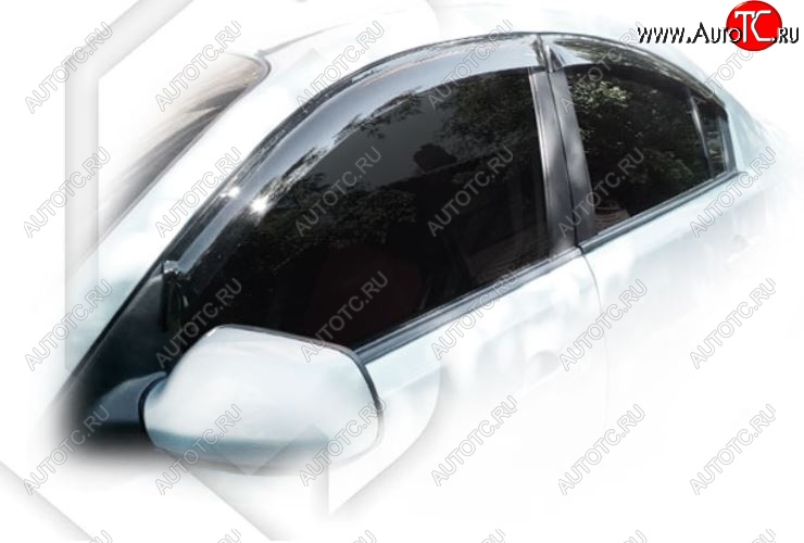 1 999 р. Дефлектора окон CA-Plastic Mazda 3/Axela BK дорестайлинг седан (2003-2006) (Classic полупрозрачный, Без хром.молдинга)  с доставкой в г. Керчь