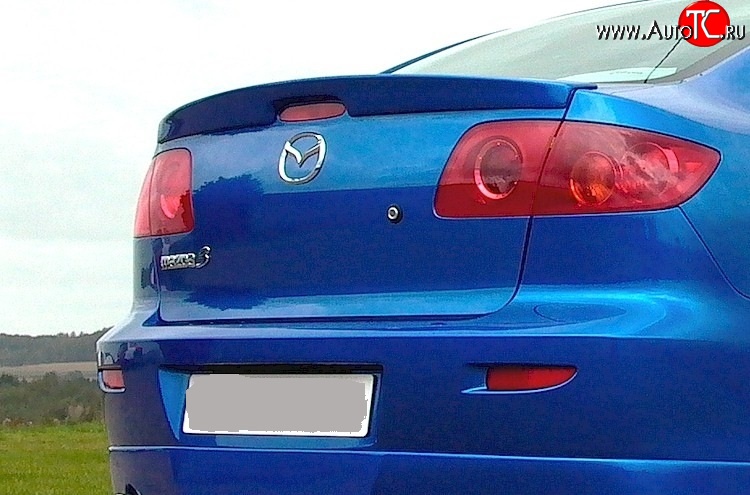 2 899 р. Лип спойлер Drive  Mazda 3/Axela  BK (2003-2009) дорестайлинг седан, рестайлинг седан (Неокрашенный)  с доставкой в г. Керчь