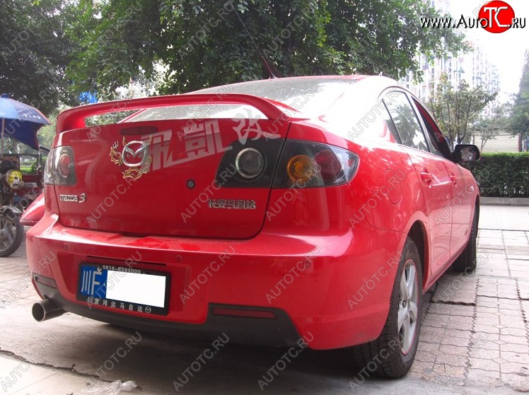 4 149 р. Спойлер KENSTYLE EDITION Mazda 3/Axela BK дорестайлинг седан (2003-2006) (Неокрашенный)  с доставкой в г. Керчь
