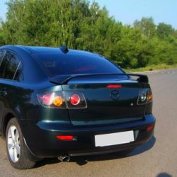 4 149 р. Спойлер RAVEN STYLE Mazda 3/Axela BK дорестайлинг седан (2003-2006) (Неокрашенный)  с доставкой в г. Керчь. Увеличить фотографию 2