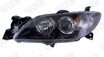 Левая передняя фара DEPO (под электрокорректор, Евросвет) Mazda 3/Axela  BK (2003-2009) дорестайлинг седан, рестайлинг седан