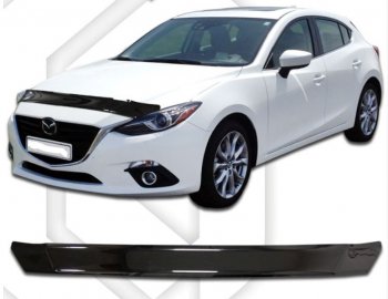 Дефлектор капота CA-Plastic Mazda 3/Axela BM рестайлинг седан (2016-2019)