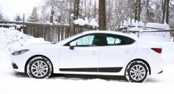 3 399 р. Молдинги RA  Mazda 3/Axela  BM (2013-2016) дорестайлинг седан (Поверхность глянец под окраску, Неокрашенные)  с доставкой в г. Керчь. Увеличить фотографию 3