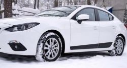 3 399 р. Молдинги RA  Mazda 3/Axela  BM (2013-2016) дорестайлинг седан (Поверхность глянец под окраску, Неокрашенные)  с доставкой в г. Керчь. Увеличить фотографию 4