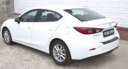 1 079 р. Накладка на задний бампер RA  Mazda 3/Axela  BM (2013-2016) дорестайлинг седан  с доставкой в г. Керчь. Увеличить фотографию 4