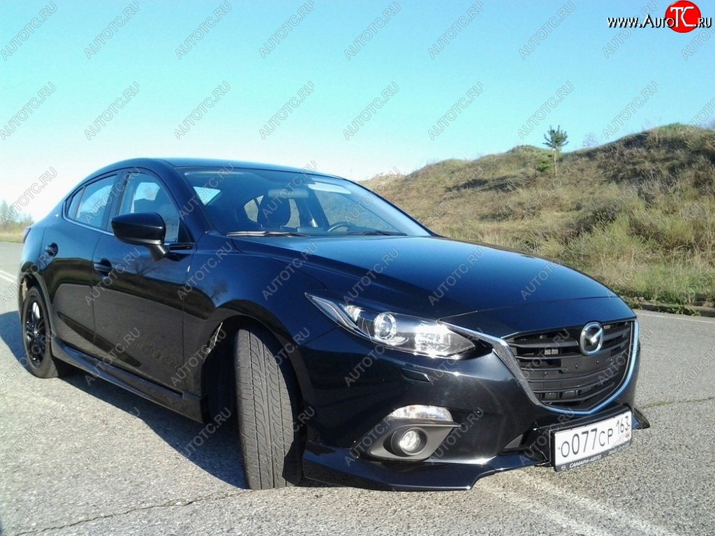 2 549 р. Рамка гос. номера Style Mazda 3/Axela BM дорестайлинг седан (2013-2016)  с доставкой в г. Керчь