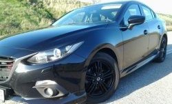 839 р. Реснички на фары M-Techno v2 Mazda 3/Axela BM дорестайлинг седан (2013-2016) (Неокрашенные)  с доставкой в г. Керчь. Увеличить фотографию 3