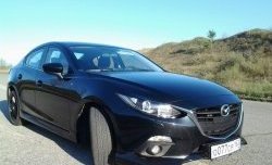 839 р. Реснички на фары M-Techno v2 Mazda 3/Axela BM дорестайлинг седан (2013-2016) (Неокрашенные)  с доставкой в г. Керчь. Увеличить фотографию 4