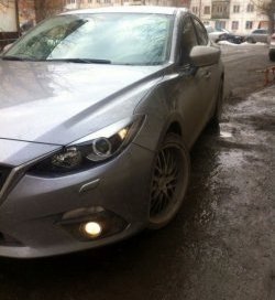 839 р. Реснички на фары M-Techno v2 Mazda 3/Axela BM дорестайлинг седан (2013-2016) (Неокрашенные)  с доставкой в г. Керчь. Увеличить фотографию 5
