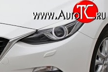 1 149 р. Реснички на фары Sport  Mazda 3/Axela  BM (2013-2016) дорестайлинг седан (Неокрашенные)  с доставкой в г. Керчь
