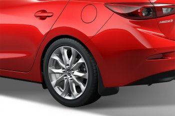 4 799 р. Брызговики Frosch (optimum, в пакете) Mazda 3/Axela BM дорестайлинг седан (2013-2016) (Задние)  с доставкой в г. Керчь. Увеличить фотографию 2