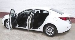1 999 р. Накладки порожков салона RA  Mazda 3/Axela  BM (2013-2016) дорестайлинг седан (Комплект (4 шт.))  с доставкой в г. Керчь. Увеличить фотографию 4