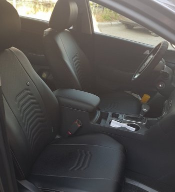 8 249 р. Чехлы для сидений Lord Autofashion Денвер (экокожа) Mazda 3/Axela BM дорестайлинг, хэтчбэк (2013-2016) (Чёрный, вставка чёрная)  с доставкой в г. Керчь. Увеличить фотографию 4