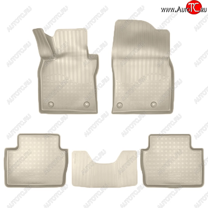 2 979 р. Коврики салонные Noplast (3D)  Mazda 3/Axela  BP (2019-2025) седан, хэтчбэк (Бежевые)  с доставкой в г. Керчь