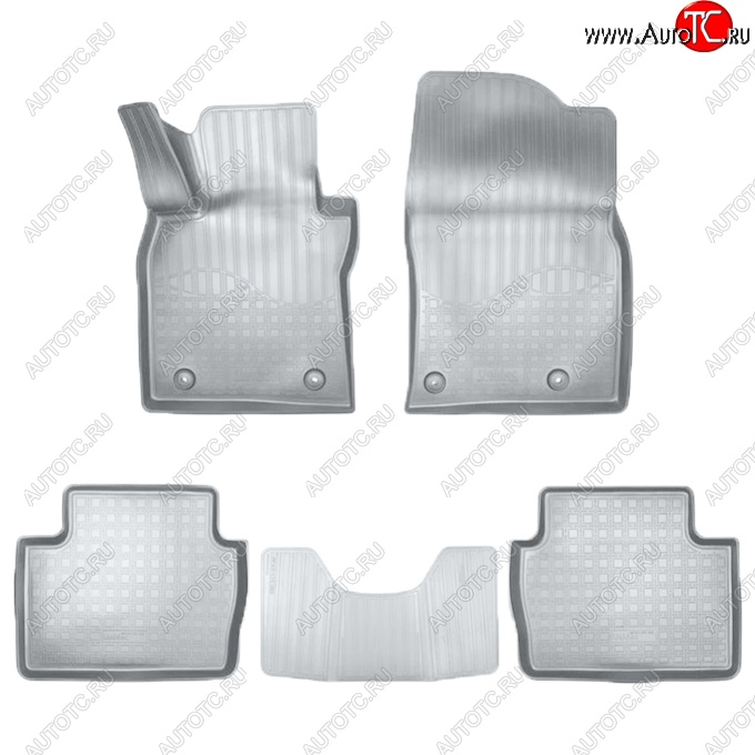 2 979 р. Коврики салонные Noplast (3D)  Mazda 3/Axela  BP (2019-2025) седан, хэтчбэк (Серые)  с доставкой в г. Керчь