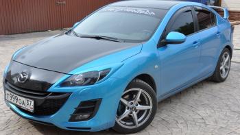 Реснички на фары MV-Tuning Mazda 3/Axela  BL (2009-2013) дорестайлинг седан, дорестайлинг, хэтчбэк 5 дв., рестайлинг седан, рестайлинг, хэтчбэк