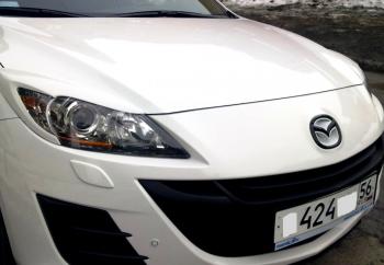 1 859 р. Реснички на фары MV-Tuning Mazda 3/Axela BL дорестайлинг седан (2009-2011) (Неокрашенные)  с доставкой в г. Керчь. Увеличить фотографию 4