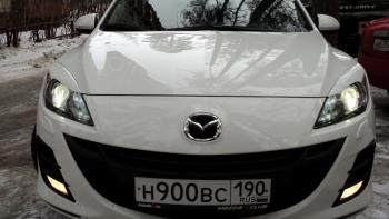 1 859 р. Реснички на фары MV-Tuning Mazda 3/Axela BL дорестайлинг седан (2009-2011) (Неокрашенные)  с доставкой в г. Керчь. Увеличить фотографию 5