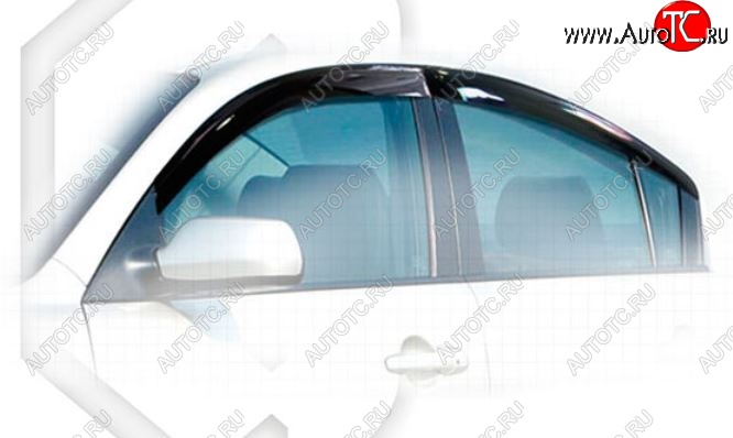 1 979 р. Дефлектора окон CA-Plastic  Mazda 3/Axela  BL (2009-2013) дорестайлинг седан, рестайлинг седан (Classic полупрозрачный)  с доставкой в г. Керчь