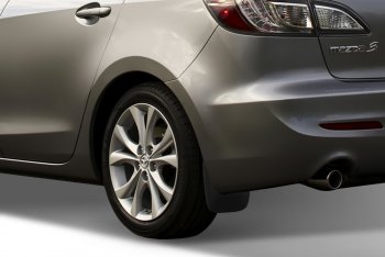 4 799 р. Брызговики Frosch (optimum, в коробке) Mazda 3/Axela BL дорестайлинг седан (2009-2011) (Задние)  с доставкой в г. Керчь. Увеличить фотографию 2