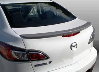 3 899 р. Лип спойлер MV-Tuning  Mazda 3/Axela  BL (2009-2013) дорестайлинг седан, рестайлинг седан (Неокрашенный)  с доставкой в г. Керчь. Увеличить фотографию 2