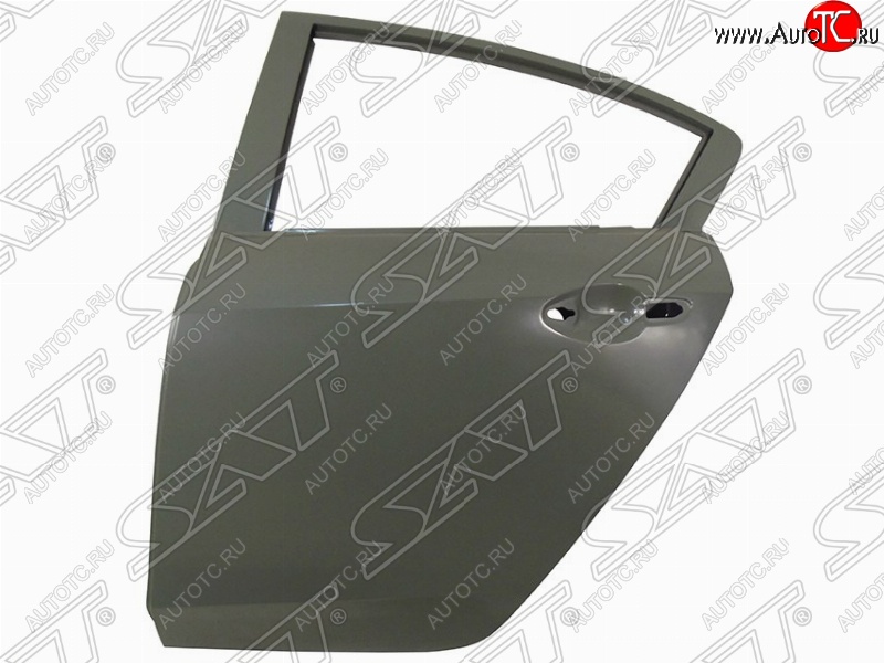 5 999 р. Левая дверь задняя SAT  Mazda 3/Axela  BL (2009-2013) дорестайлинг седан, рестайлинг седан (Неокрашенная)  с доставкой в г. Керчь