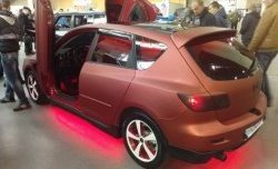 4 749 р. Накладка на задний бампер Style Mazda 3/Axela BK дорестайлинг, хэтчбэк (2003-2006) (Неокрашенная)  с доставкой в г. Керчь. Увеличить фотографию 3