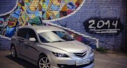 3 189 р. Решётка радиатора Style v3 (планка в середине)  Mazda 3/Axela  BK (2006-2009) рестайлинг, хэтчбэк (Неокрашенная)  с доставкой в г. Керчь. Увеличить фотографию 4