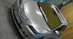 3 189 р. Решётка радиатора Style v1 (две полоски)  Mazda 3/Axela  BK (2006-2009) рестайлинг, хэтчбэк (Неокрашенная)  с доставкой в г. Керчь. Увеличить фотографию 3