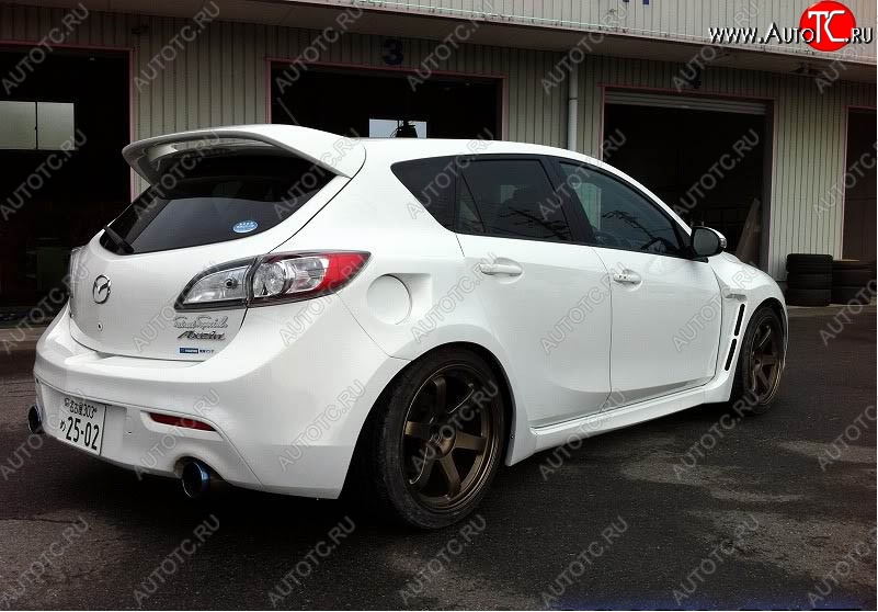 6 199 р. Спойлер MPS Mazda 3/Axela BL дорестайлинг, хэтчбэк 5 дв. (2009-2011) (Неокрашенный)  с доставкой в г. Керчь
