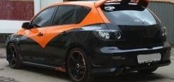 5 649 р. Спойлер Style v3 (трех ногий) Mazda 3/Axela BK дорестайлинг, хэтчбэк (2003-2006) (Неокрашенный)  с доставкой в г. Керчь. Увеличить фотографию 8