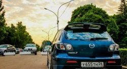 5 649 р. Спойлер Style v3 (трех ногий) Mazda 3/Axela BK дорестайлинг, хэтчбэк (2003-2006) (Неокрашенный)  с доставкой в г. Керчь. Увеличить фотографию 9