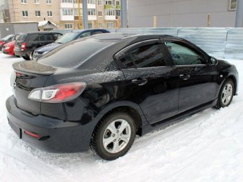 4 899 р. Пороги накладки KNIGHT SPORTS Mazda 3/Axela BL дорестайлинг, хэтчбэк 5 дв. (2009-2011) (Неокрашенные)  с доставкой в г. Керчь. Увеличить фотографию 3