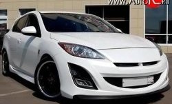11 399 р. Передний бампер AutoEXE Mazda 3/Axela BL дорестайлинг, хэтчбэк 5 дв. (2009-2011) (Без сетки, Неокрашенный)  с доставкой в г. Керчь. Увеличить фотографию 2