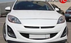 11 399 р. Передний бампер AutoEXE Mazda 3/Axela BL дорестайлинг, хэтчбэк 5 дв. (2009-2011) (Без сетки, Неокрашенный)  с доставкой в г. Керчь. Увеличить фотографию 3