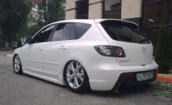 4 549 р. Пороги накладки Сток 2л Mazda 3/Axela BK дорестайлинг седан (2003-2006) (Неокрашенные)  с доставкой в г. Керчь. Увеличить фотографию 2