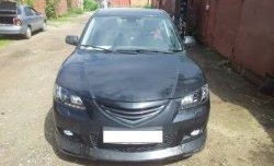 3 189 р. Решётка радиатора Style (двойная полоска)  Mazda 3/Axela  BK (2006-2009) рестайлинг седан (Неокрашенная)  с доставкой в г. Керчь. Увеличить фотографию 6