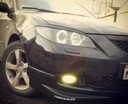 689 р. Реснички на фары Style (короткие) Mazda 3/Axela BK дорестайлинг седан (2003-2006) (Неокрашенные)  с доставкой в г. Керчь. Увеличить фотографию 2
