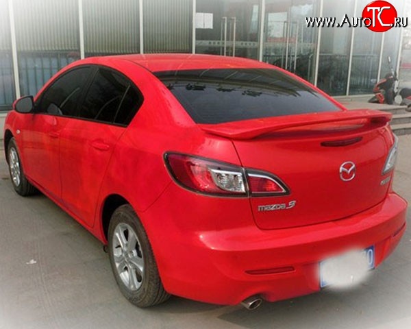 3 279 р. Спойлер M-VRS V2 Mazda 3/Axela BL дорестайлинг седан (2009-2011) (Неокрашенный)  с доставкой в г. Керчь
