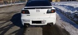 2 469 р. Лип спойлер Сток 2л  Mazda 3/Axela  BK (2003-2009) дорестайлинг седан, рестайлинг седан (Неокрашенный)  с доставкой в г. Керчь. Увеличить фотографию 2