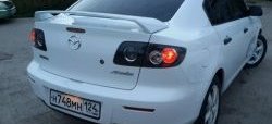 4 749 р. Спойлер Высокий  Mazda 3/Axela  BK (2003-2006) дорестайлинг седан (Неокрашенный)  с доставкой в г. Керчь. Увеличить фотографию 7