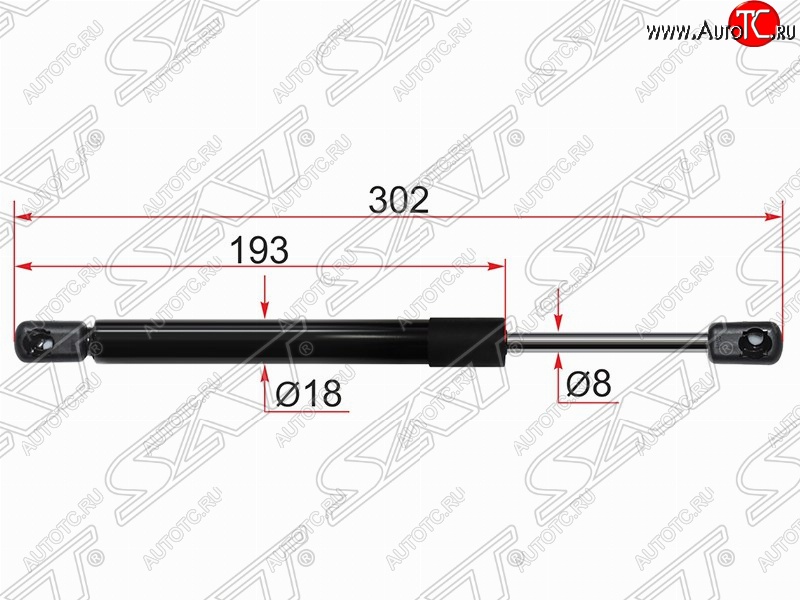 499 р. Газовый упор крышки багажника SAT  Mazda 3/Axela  BL (2009-2013) дорестайлинг седан, рестайлинг седан  с доставкой в г. Керчь