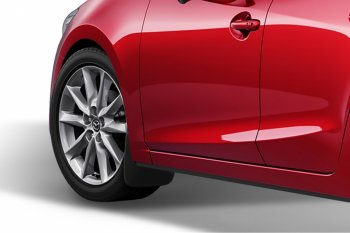 1 249 р. Брызговики передние Frosch (optimum, в пакете) Mazda 3/Axela BL дорестайлинг, хэтчбэк 5 дв. (2009-2011)  с доставкой в г. Керчь. Увеличить фотографию 2