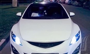 Решётка радиатора Sport Var №1 Mazda 6  GH (2007-2012) дорестайлинг лифтбэк, дорестайлинг седан, дорестайлинг универсал, рестайлинг лифтбэк, рестайлинг седан, рестайлинг универсал