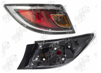 Левый фонарь задний DEPO Mazda 6  GH (2010-2012) рестайлинг лифтбэк, рестайлинг седан, рестайлинг универсал