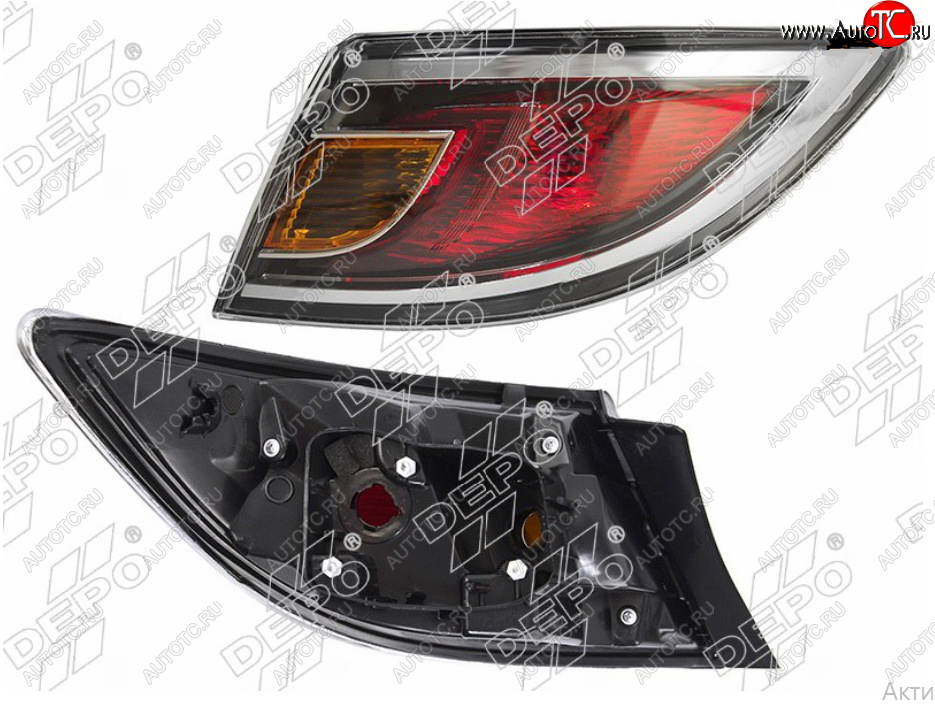 9 849 р. Правый фонарь задний DEPO Mazda 6 GH рестайлинг лифтбэк (2010-2012)  с доставкой в г. Керчь