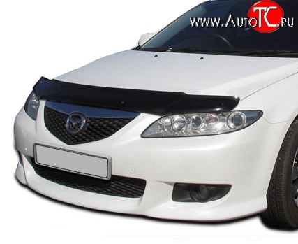 2 879 р. Дефлектор капота NovLine Mazda 6 GG седан дорестайлинг (2002-2005)  с доставкой в г. Керчь