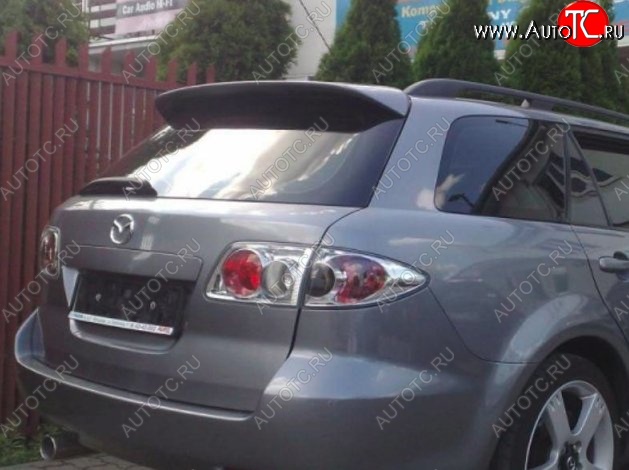 4 299 р. Козырёк на заднее стекло CT Mazda 6 GG, GY универсал дорестайлинг (2002-2005) (Неокрашенный)  с доставкой в г. Керчь