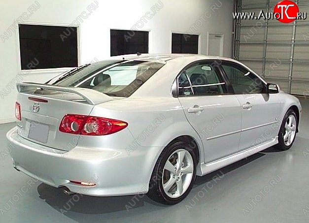 6 599 р. Пороги накладки CT Mazda 6 GG седан дорестайлинг (2002-2005) (Неокрашенные)  с доставкой в г. Керчь